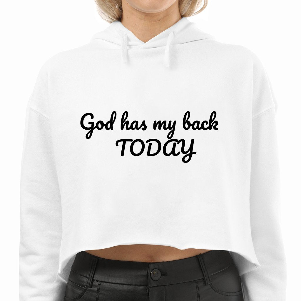 back Crop Hoodie